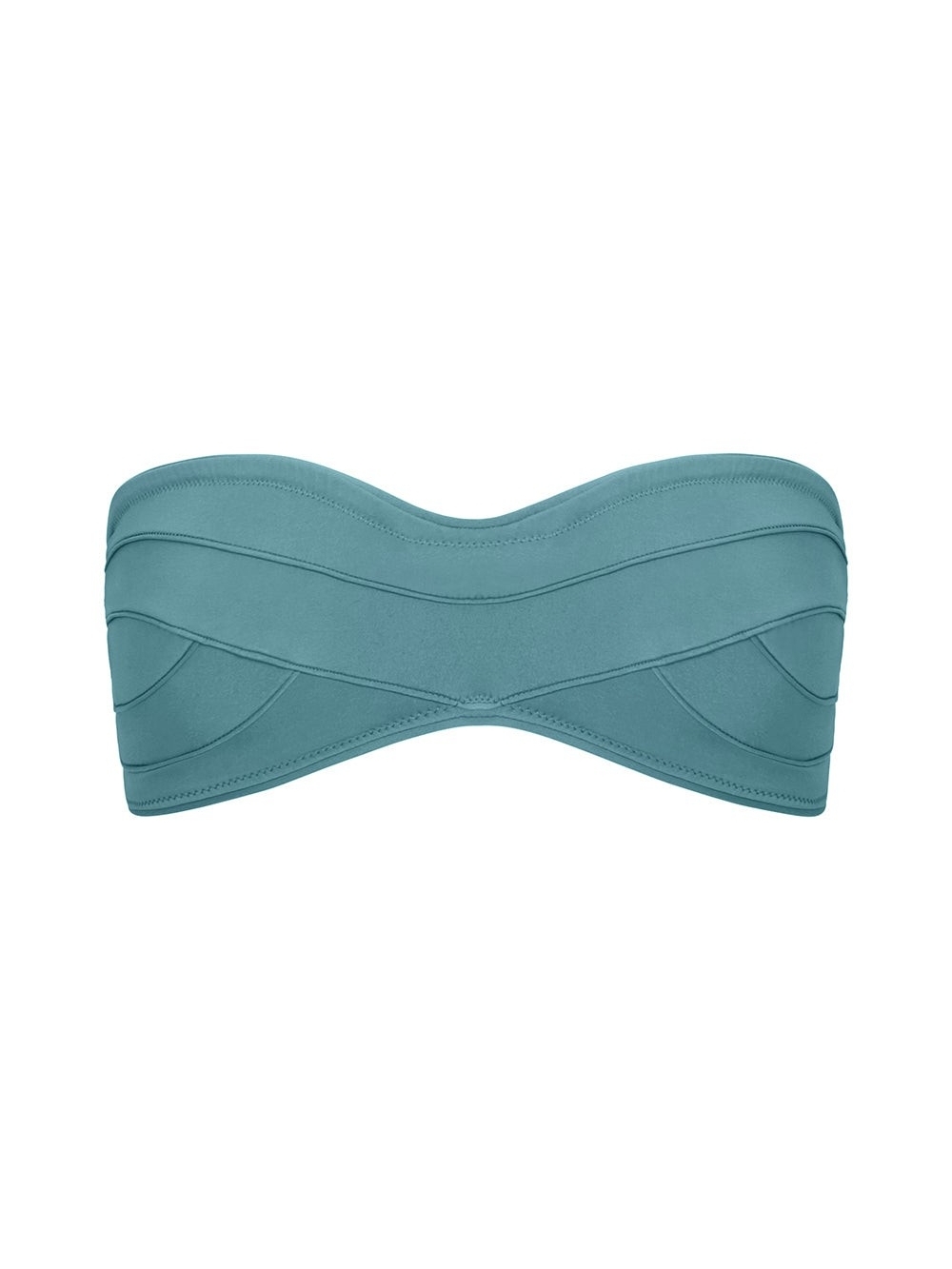 Seamless Bandeau Bikini Top in Seafoam